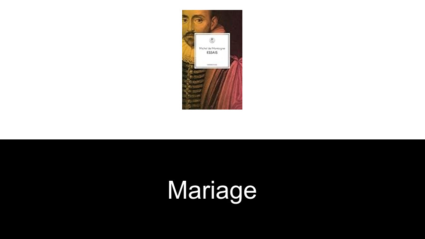 mariage
