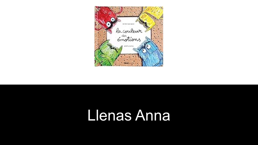 livres de Llenas Anna