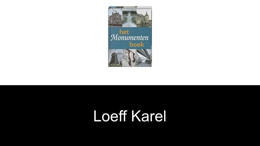 livres de Loeff Karel