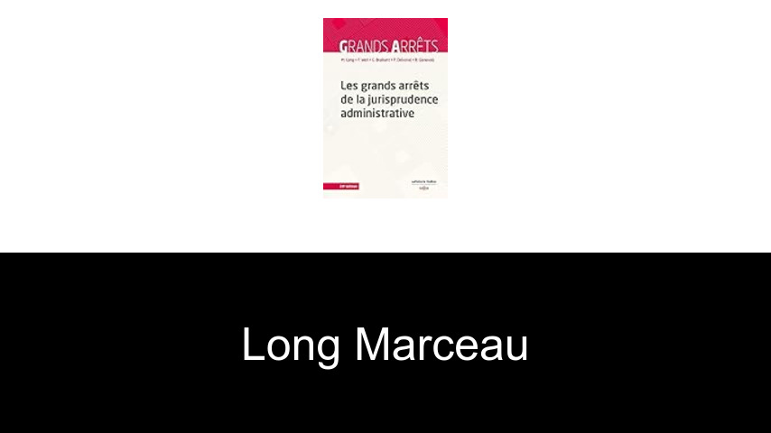 livres de Long Marceau