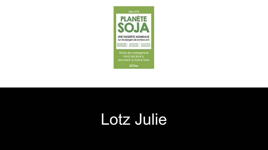 livres de Lotz Julie