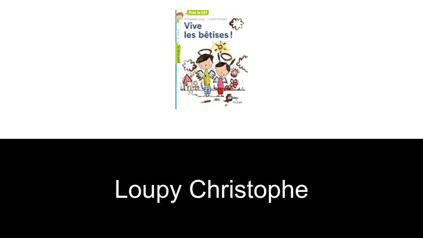 livres de Loupy Christophe