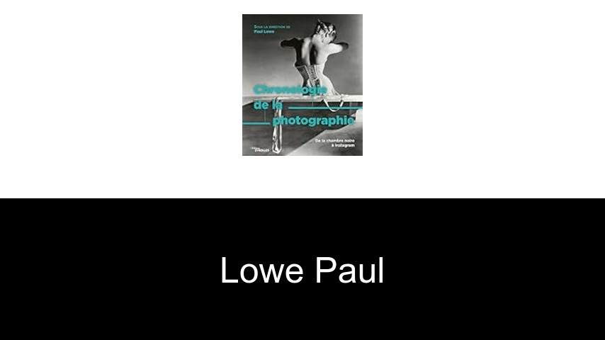 livres de Lowe Paul