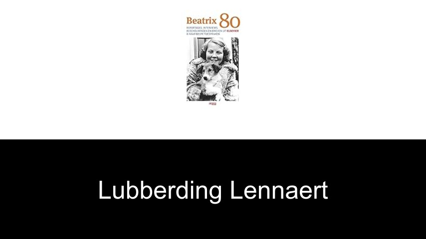 livres de Lubberding Lennaert