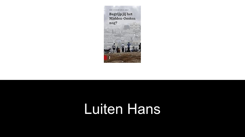 livres de Luiten Hans