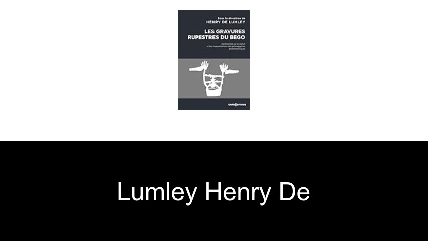 livres de Lumley Henry de