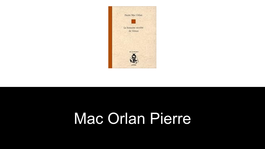 livres de Mac Orlan Pierre