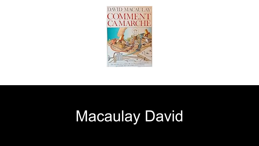 livres de Macaulay David