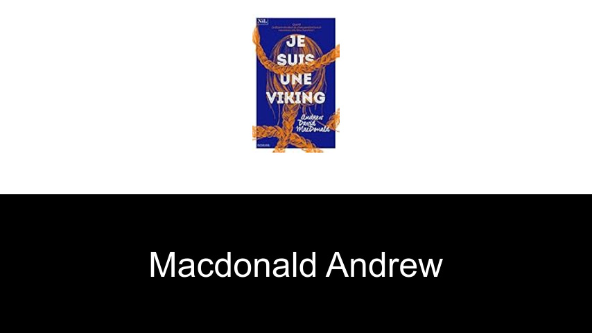 livres de Macdonald Andrew