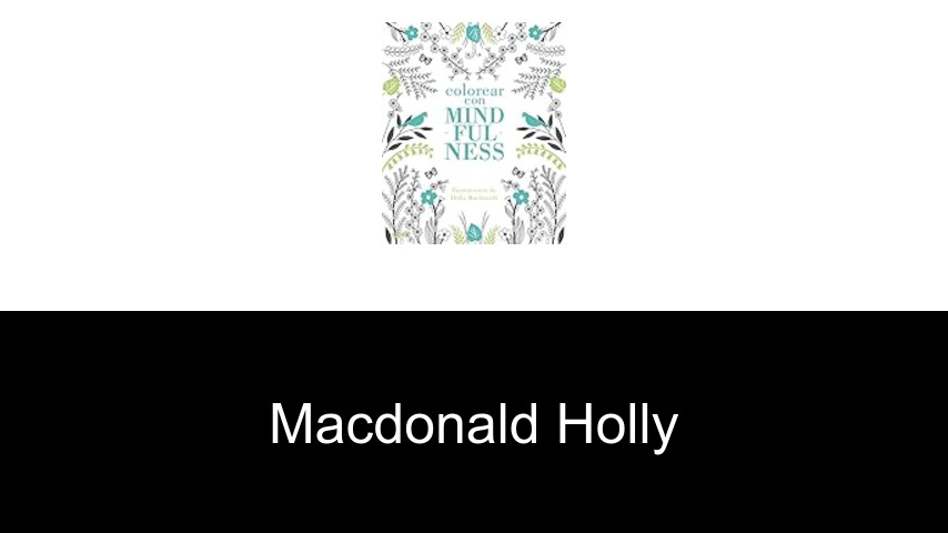 livres de Macdonald Holly
