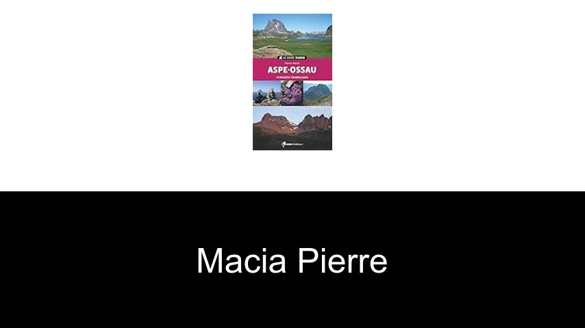 livres de MACIA Pierre