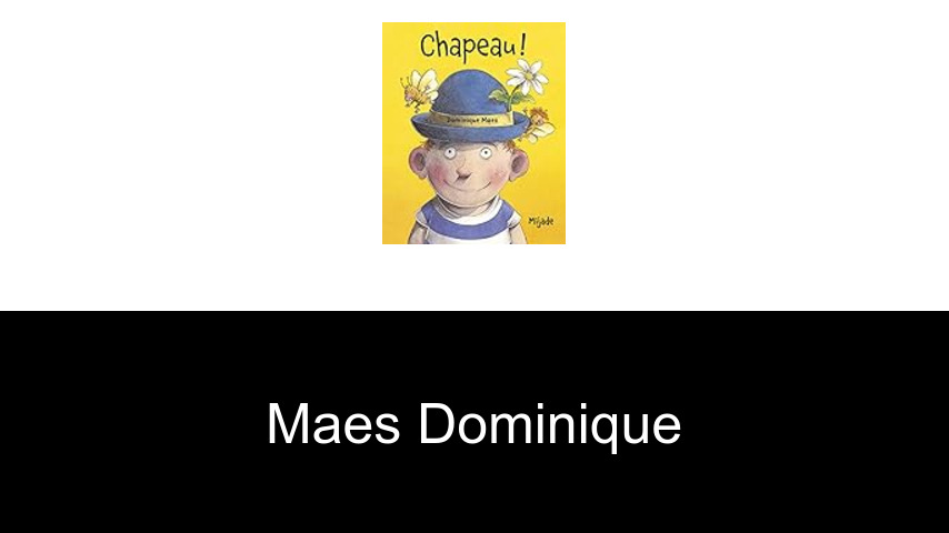 livres de Maes Dominique