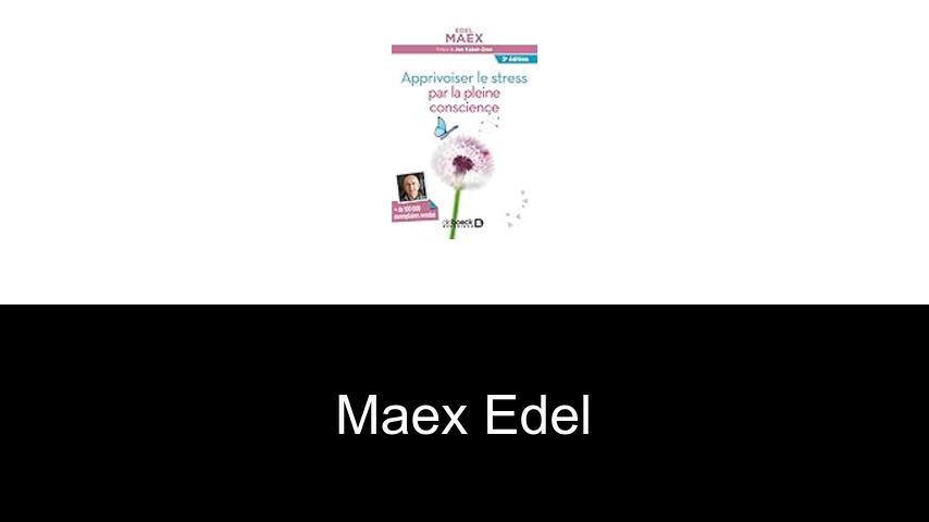 livres de Maex Edel