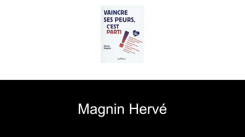 livres de Magnin Hervé