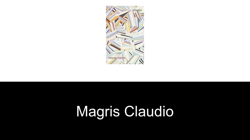 livres de Magris Claudio