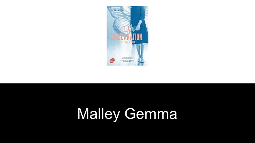 livres de Malley Gemma