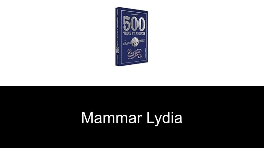 livres de Mammar Lydia