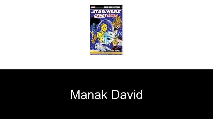 livres de Manak David