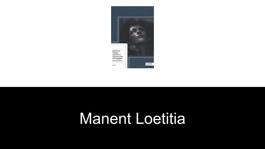 livres de Manent Loetitia