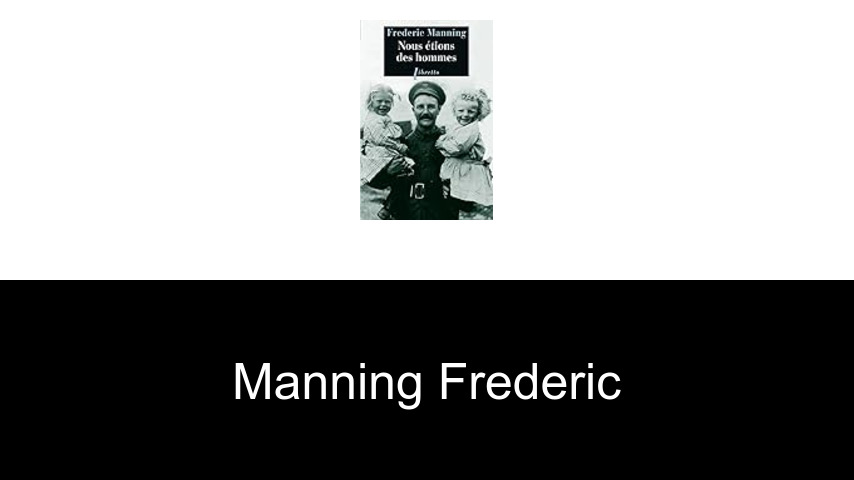 livres de Manning Frederic