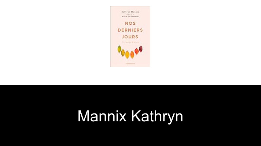 livres de Mannix Kathryn