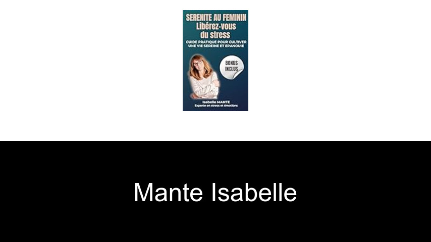 livres de Mante Isabelle