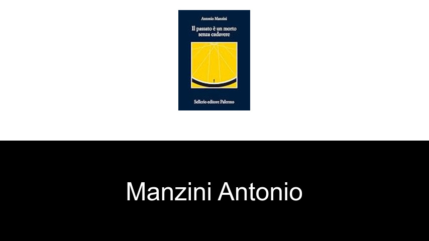 livres de Manzini Antonio
