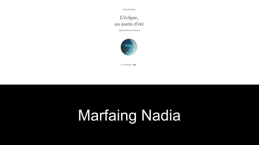 livres de Marfaing Nadia