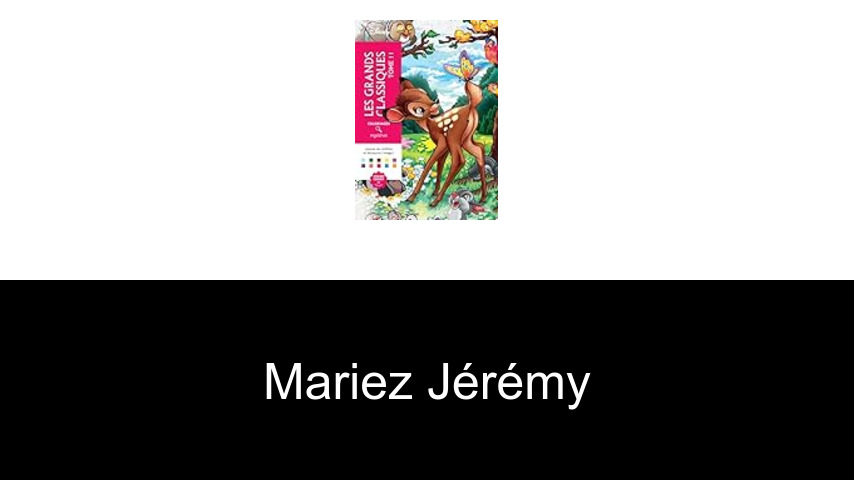 livres de Mariez Jérémy