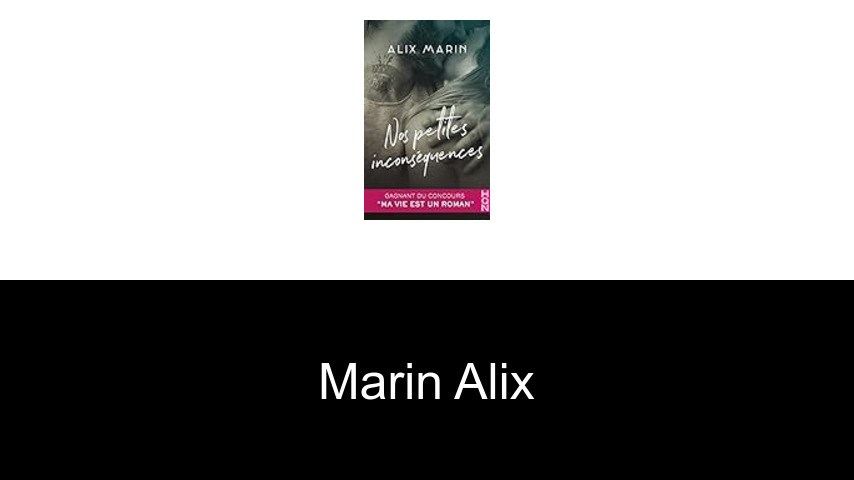 livres de Marin Alix