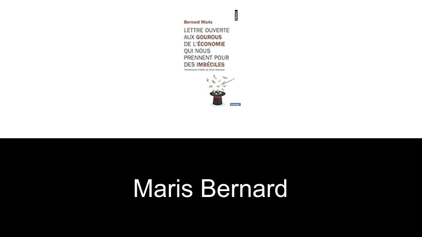 livres de Maris Bernard