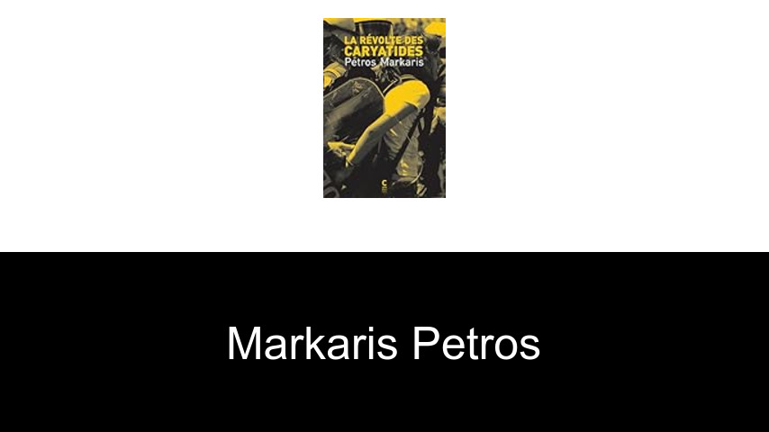 livres de Markaris Petros