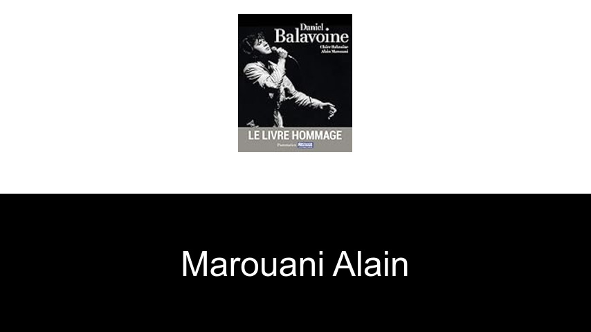 livres de Marouani Alain
