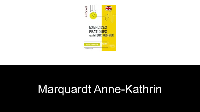 livres de Marquardt Anne-Kathrin