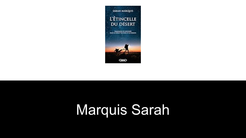 livres de Marquis Sarah