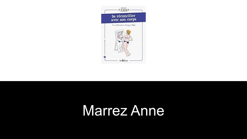 livres de MARREZ ANNE