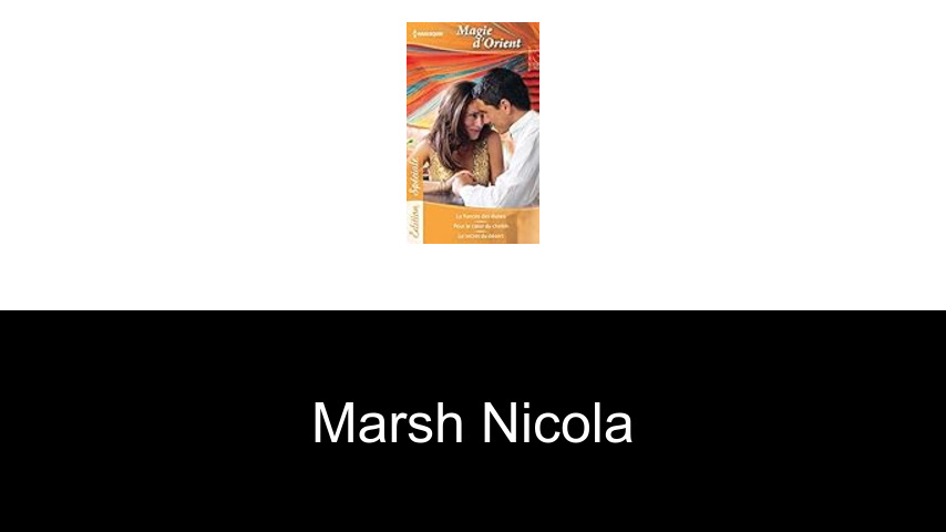 livres de Marsh Nicola