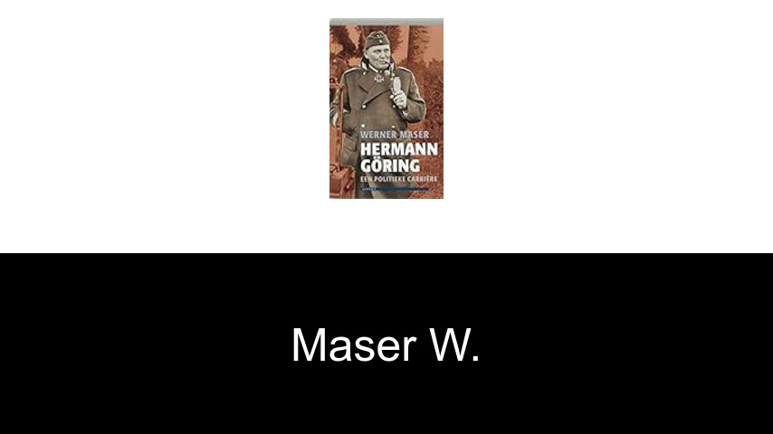 livres de Maser W.