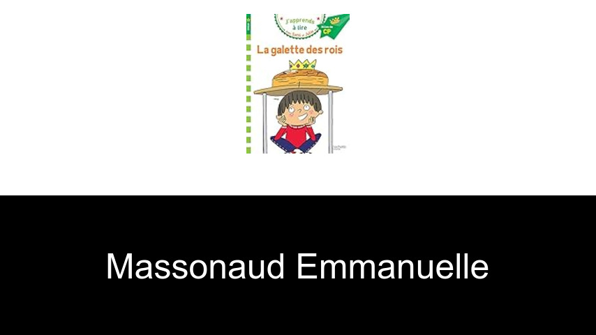 livres de Massonaud Emmanuelle