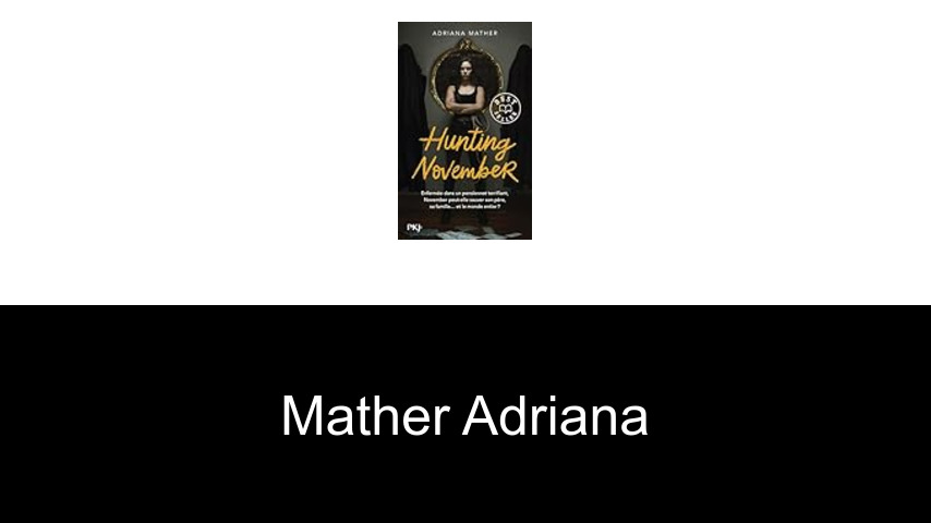 livres de Mather Adriana