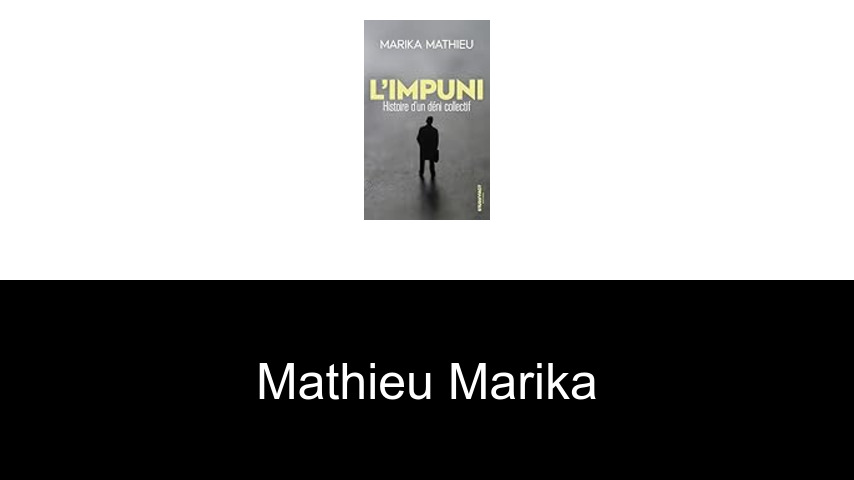 livres de Mathieu Marika
