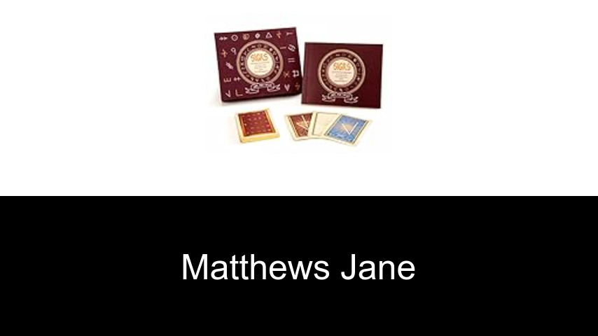 livres de Matthews Jane