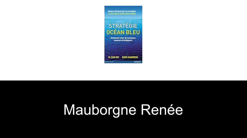 livres de Mauborgne Renée