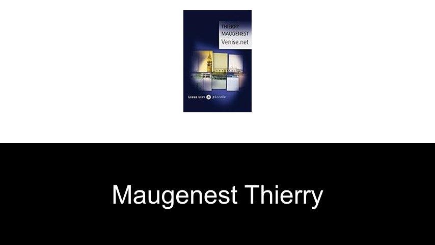 livres de Maugenest Thierry