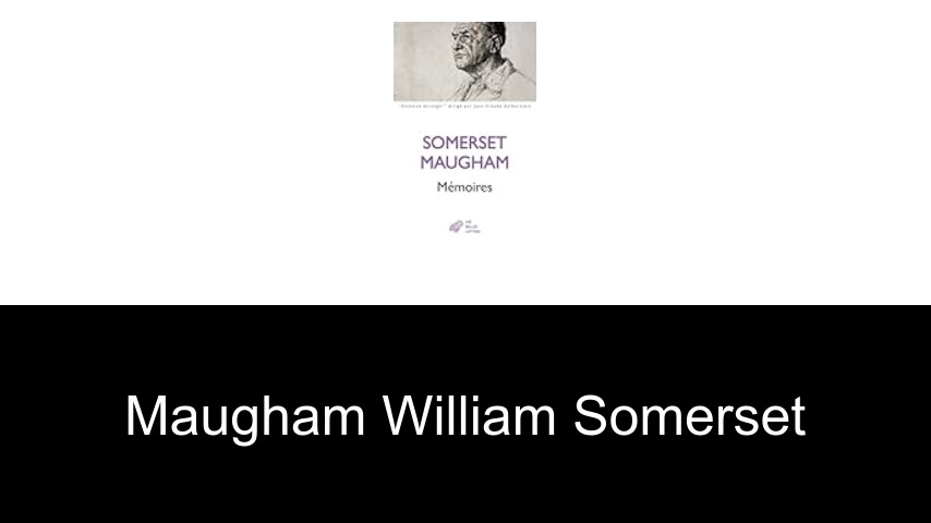livres de Maugham William Somerset