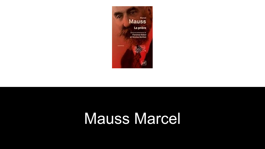 livres de Mauss Marcel
