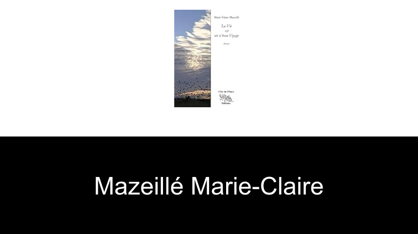 livres de Mazeillé Marie-Claire