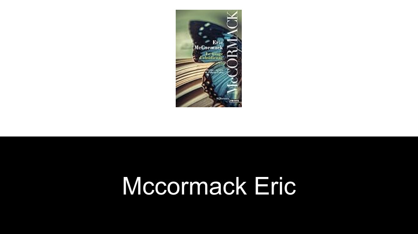 livres de McCormack Eric