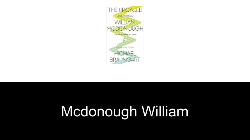 livres de McDonough William