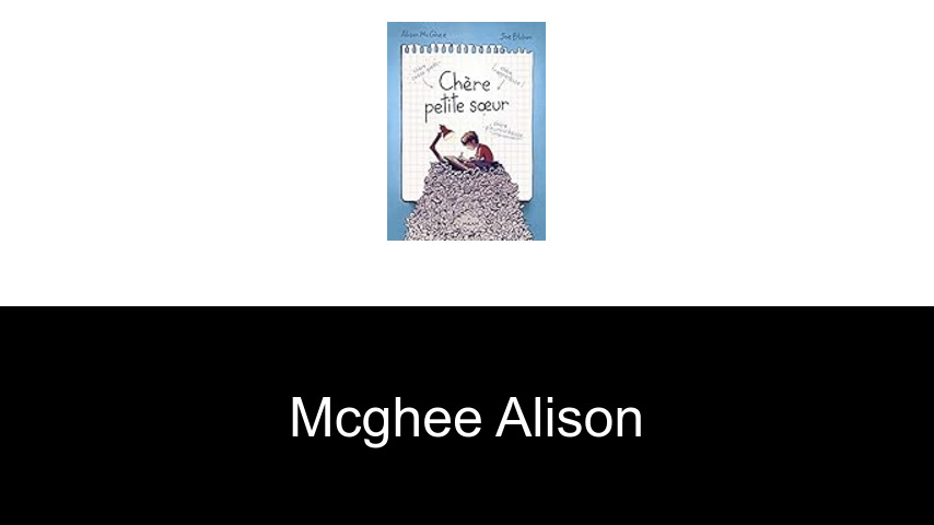 livres de McGhee Alison